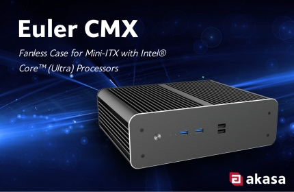 Akasa Introduces Euler CMX Fanless Mini-ITX Case for Industrial and Embedded Computing Applications